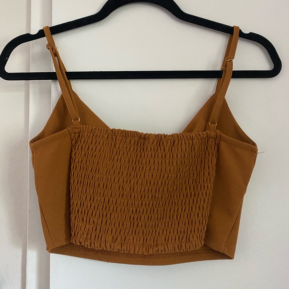 Crop top with tie - Picture 2 of 2